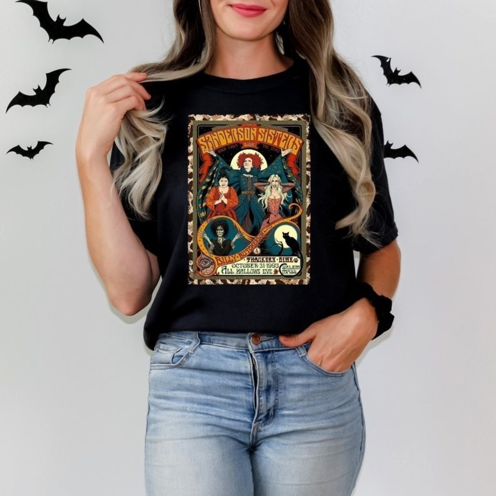 Sanderson Sister's Shirt Hocus Pocus Witch Shirt Halloween Spooky Season Shirt - Picture 1 of 4